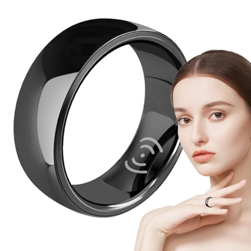 Smart Unisex Rings Health Tracker Multifunctional Waterproof Smart Digital Technology Ring For Yoga Cycling Walking and Hiking