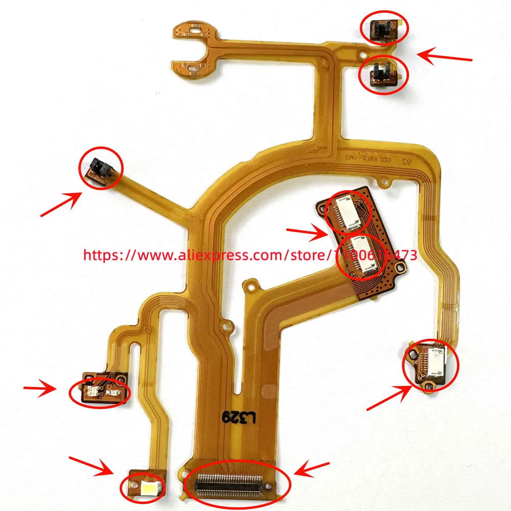 NEW Lens Back Main Flex Cable For CANON Powershot G10 G11 G12 Digital Camera Repair Part With socke With sensor