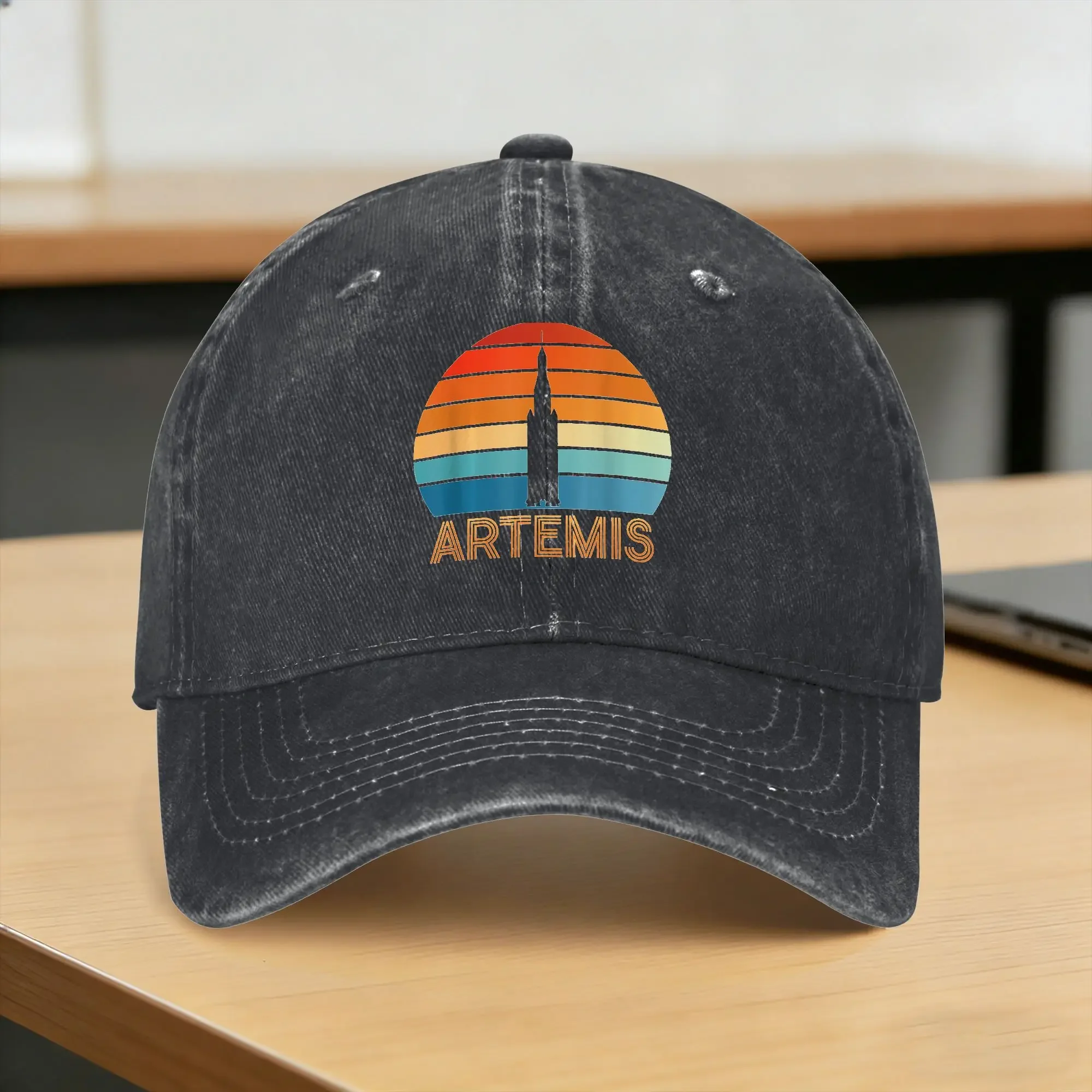 Artemis Moon Mars And Beyond Space Exploration Washed Baseball Cap Stylish Sun Hip Hop Hats Spring Tennis Skate Baseball Caps