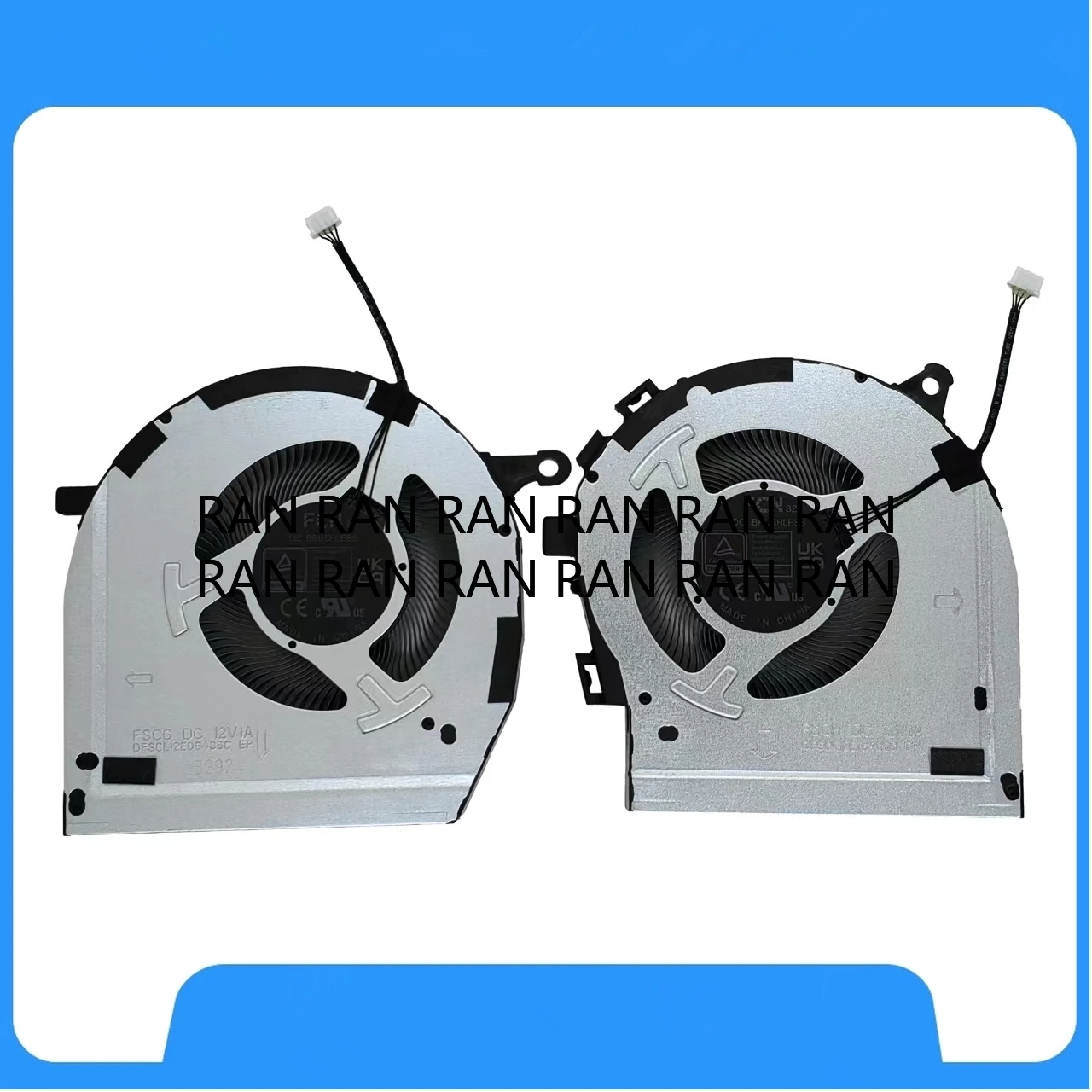 

New CPU+GPU Cooling Fan for Lenovo y7000p IRX9 2024 Y7000P Legion 5 16IRX9 83DG FSCG DFSCL12E06486C FSCH DFSCL12E16486C 12V 1A
