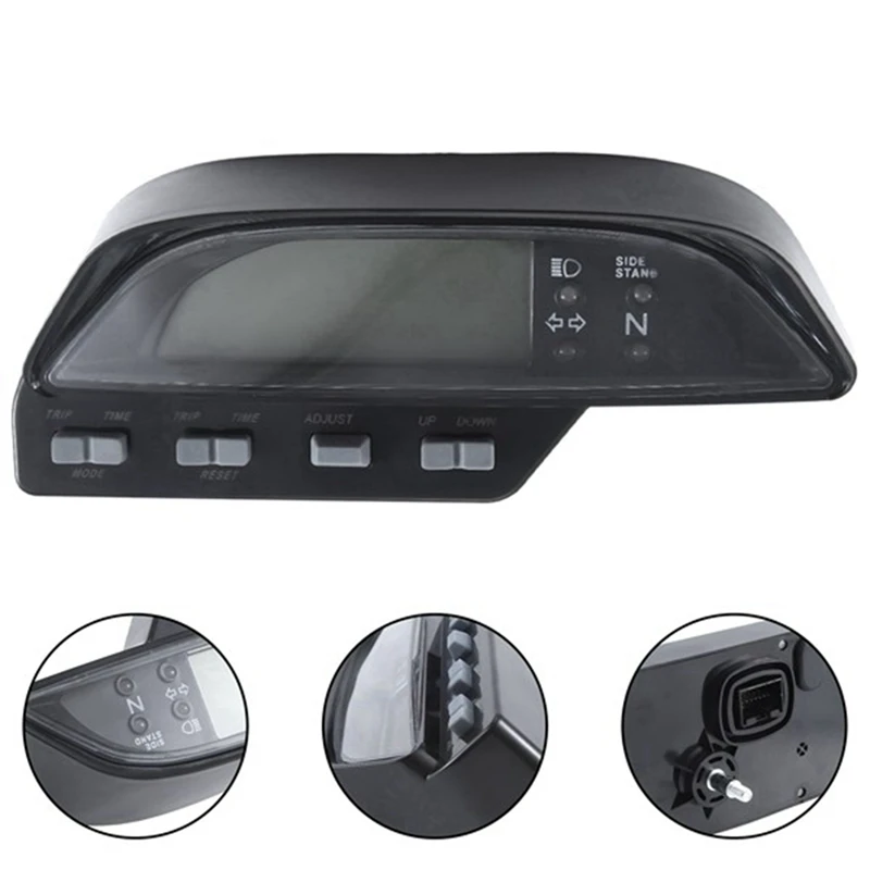 1PC Motorcycle Digital Speedometer Odometer Black For Honda XR250