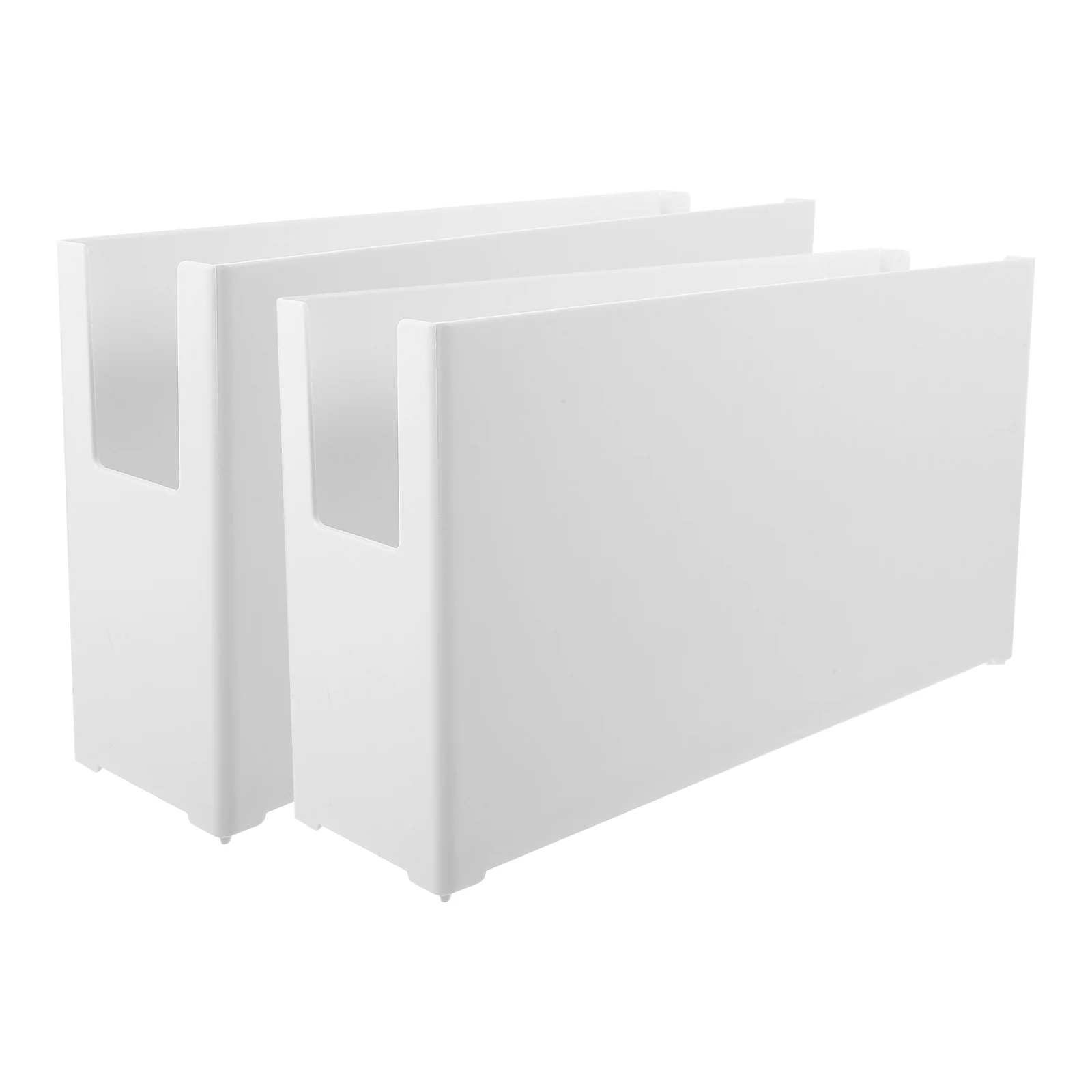 

2pcs Desktop Storage Box Paper Organizer Japanese Style Classroom Plastic File Organizers Office Shelf Rack Vertical Document