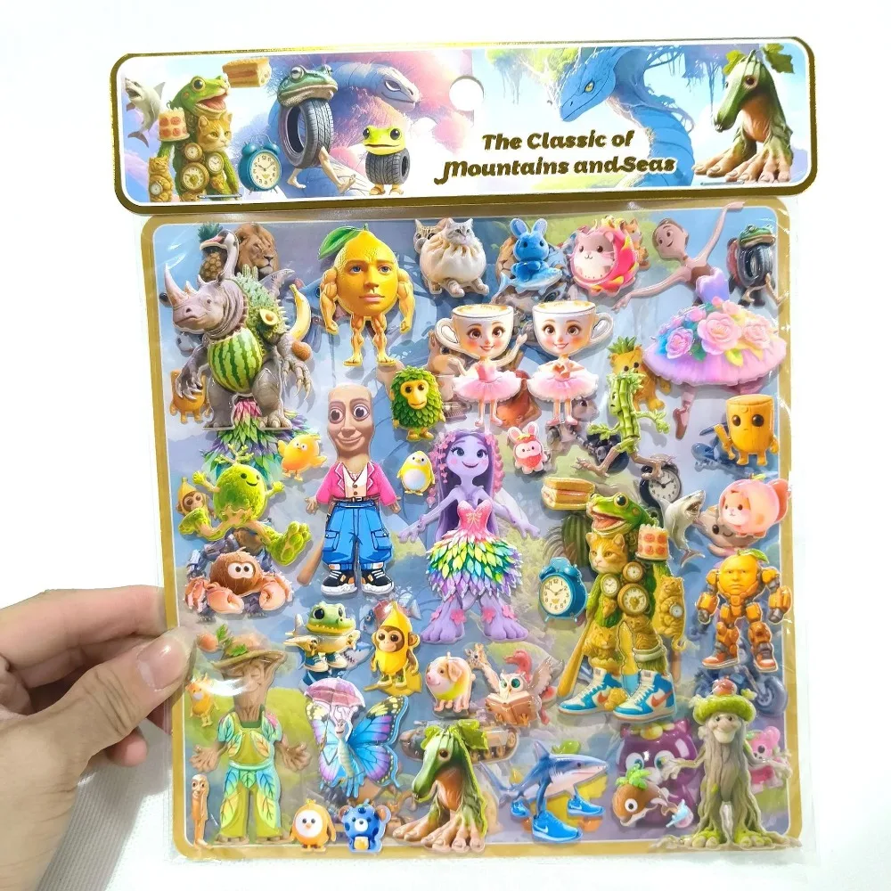 

Cartoon Italian Brainrot Tung Tung Sahur‌ 3d Stereo Sticker Stereoscopic Relieve Stress Stickers Diy Decor Stickers Supplies