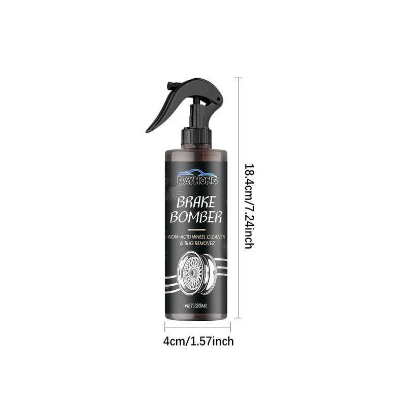 Auto Wheel Hub Cleaner  Rim Cleaning Stain Repair Rust Removal  Polishing Agent Protects Metal Daily Wheel Care