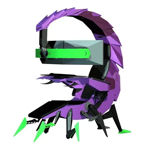 Game Chair Coolest King Purple Green Ergonomic Scorpion God Chair