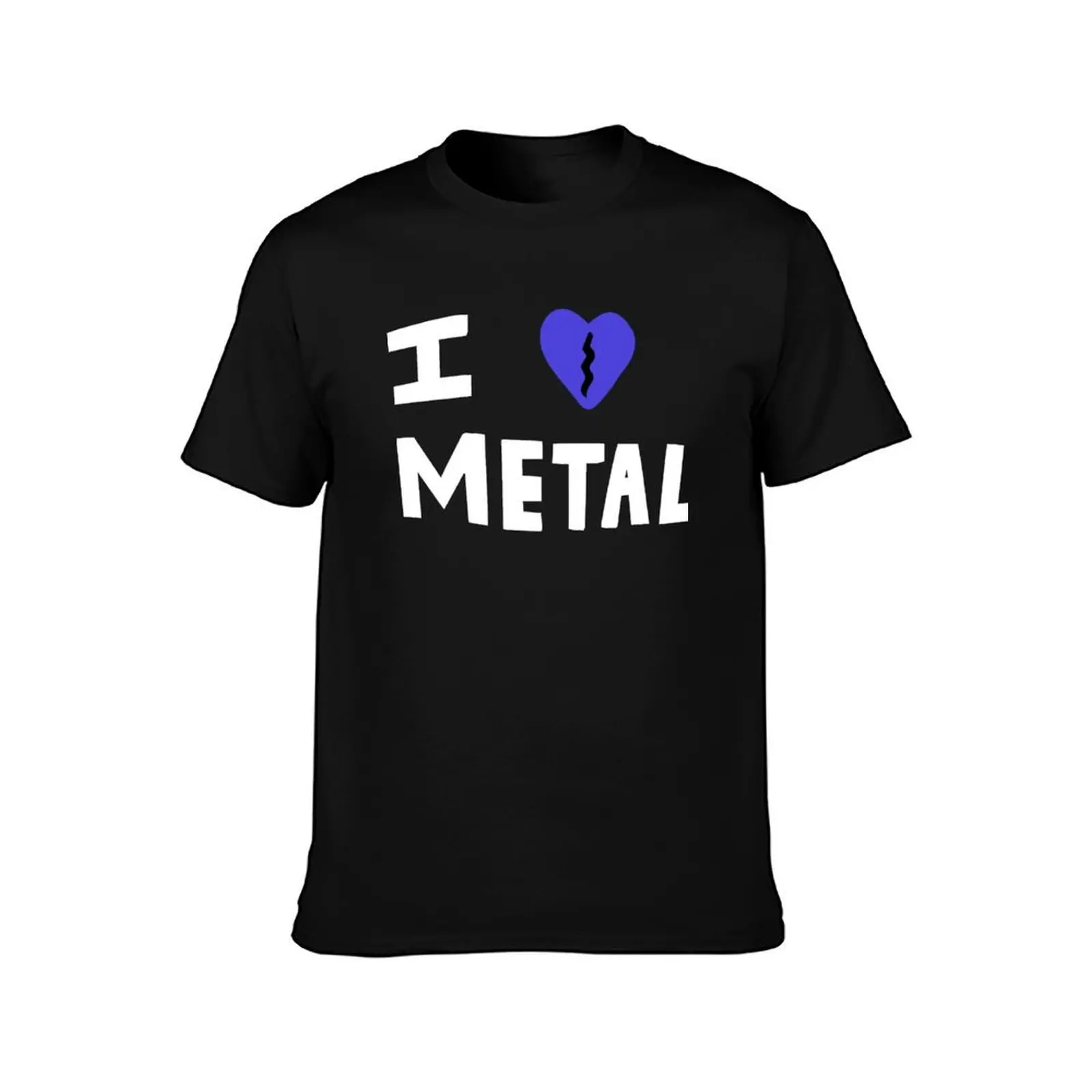 I Love Metal (Elliott Smith) T-Shirt Breathable Lightweight Summer Top T-Shirt