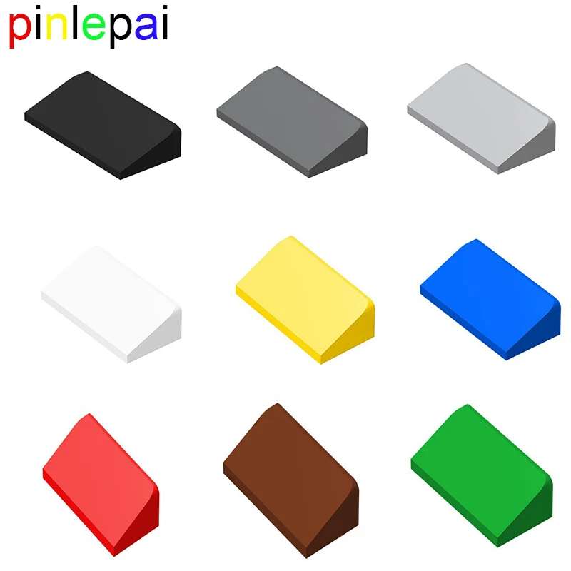 Pinlepai Bricks Brick Building Block 85984 Bevel 1x2 Slope Blocks 1x2x2/3 Smooth Moc Assembled Particles Diy Toys For Children