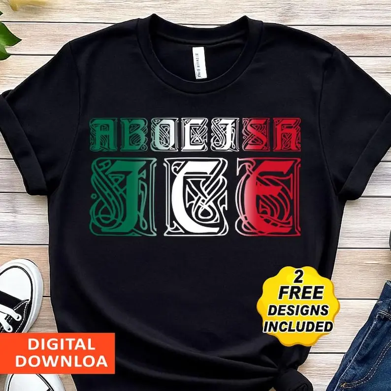 Abolish ICE T-Shirt / No Human Is Illegal on Stolen Land / Mexico /Mexican Shirt / Chinga La Migra Ice Out of La Tee