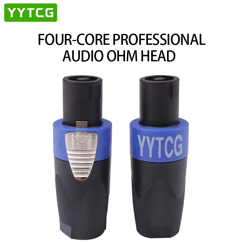 YYTCG 10Pcs/Lot 4-Pole 4Pin NL4FC Connector Ohm Plug Speaker Audio Cable Plug Adapter 4 Pin Speakon Female Jack Accessories