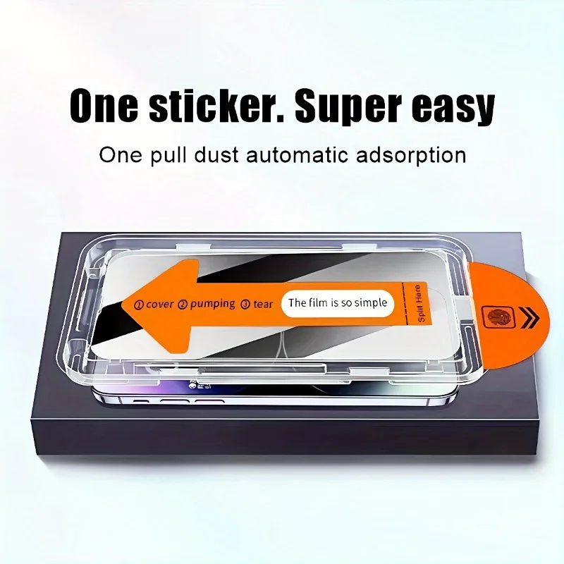 3 قطعة واقي للشاشة من الزجاج المقسى لهاتف آيفون 17 16 15 14 Pro Max 13 12 11 Pro Mini XR XS Max طبقة زجاجية لتطبيق بنقرة واحدة #2