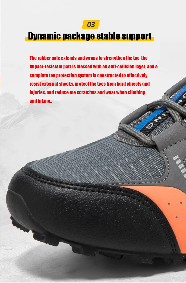 Atmungsaktive Mesh-Wanderschuhe für Herren, leicht, rutschfest, wasserdicht, verschleißfest, Outdoor-Trekking-Camping-Sneaker – Detail 7