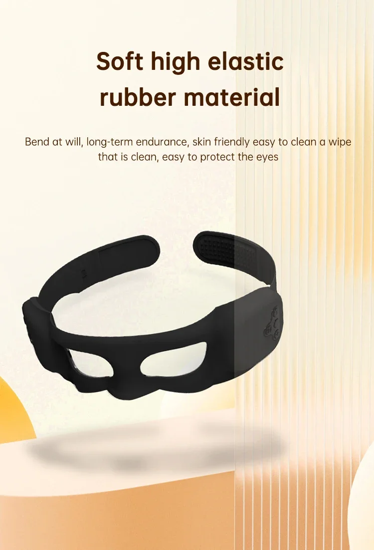 منتجات جديدة رائجة البيع مدلك العين الاهتزاز الإجهاد الإغاثة مرئية ضغط الحرارة العلامة الخاصة مدلك العين Ems الشحن السريع