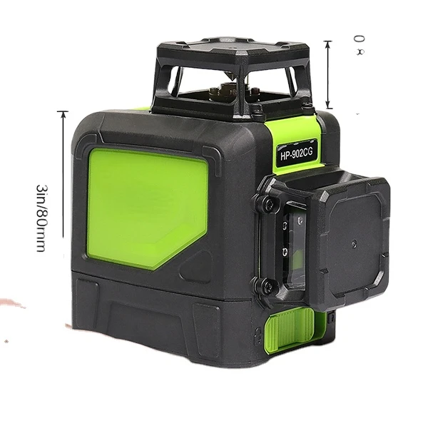 Huepar 902CG Self-leveling 360-Degree Cross Line,8 Lines Multi Outdoor Pulse Mode Green Beam Laser Level