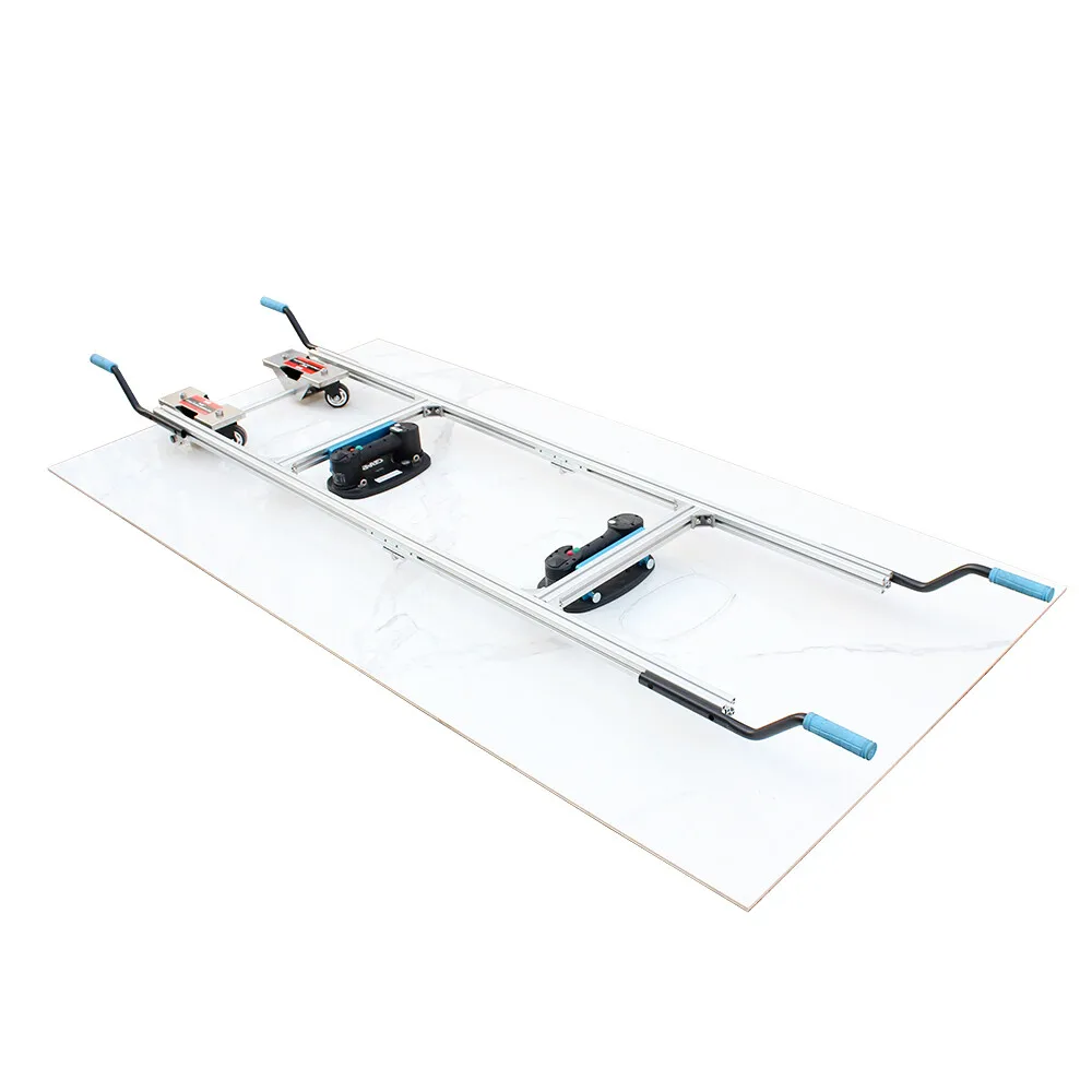 Tilego Large Format Tile Installation Dolly Cart with Using Grabo Lifters(without Grabo)