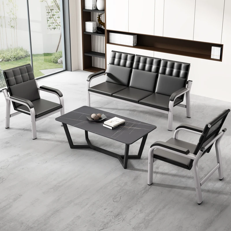 

Business Public Area Leisure Office Sofa Simple Modern Fashion Negotiation Convenient Simple Office Tea Table Combination Bench