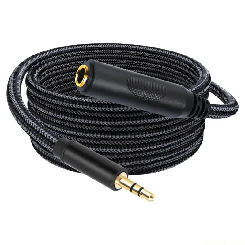 F62C Noise Reducing Double Shielded Sound Cable Adapter 3.5mm to 6.35mm Cable Gold Plate Contacts for Clear Sound Output