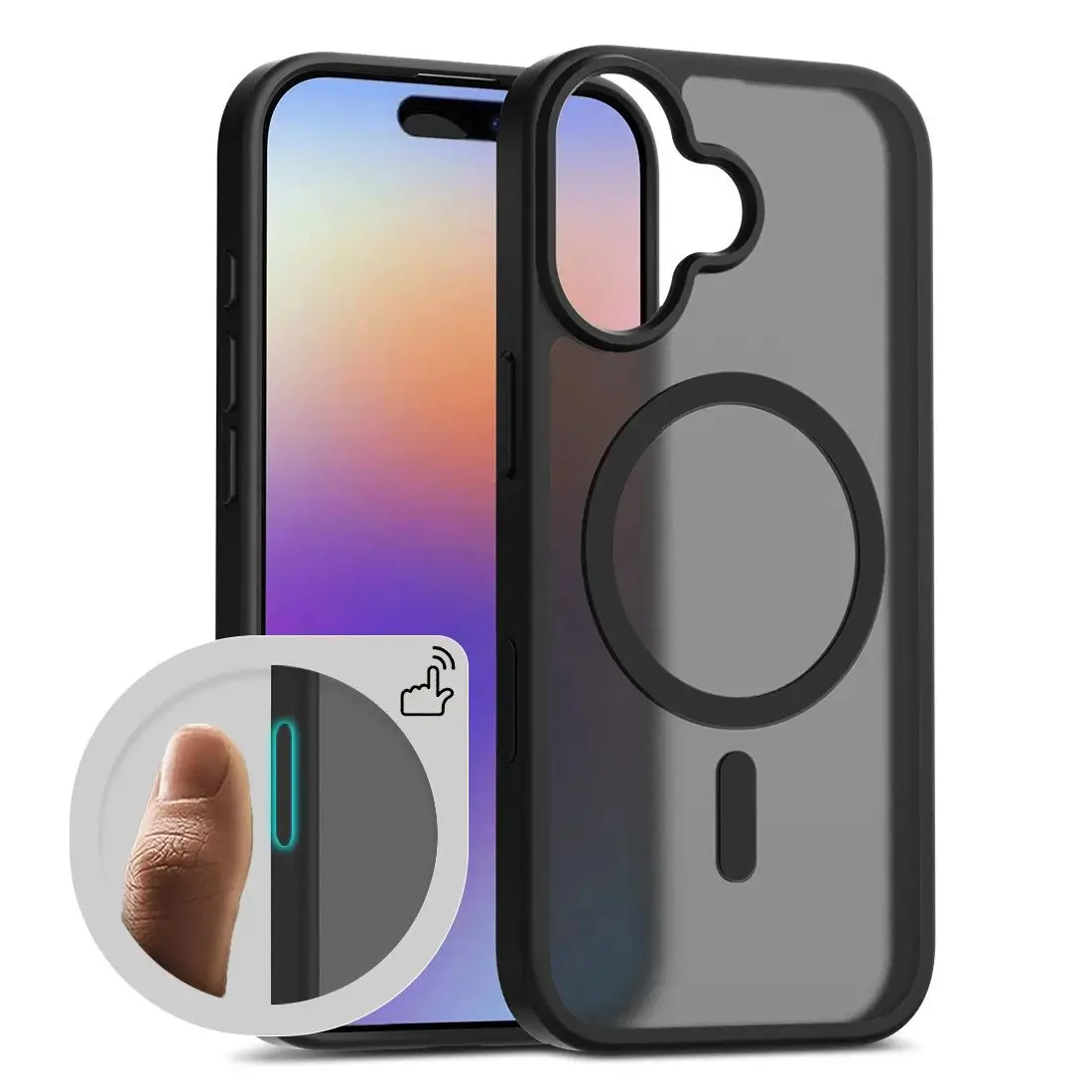 Kamera-Steuerknopf Magnetische Mattschwarze Abdeckung für Magsafe iPhone 17 Air Pro Max 16 Plus 17E Mag Safe Handyhülle Zubehör