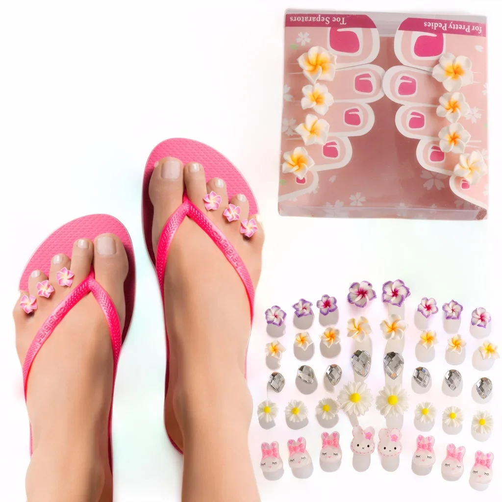 8PCS Toe Separators Set for Nail Polish Pedicure Spacers, Spreaders Stretchers, Polish Guards - Toe Spacers for Feet