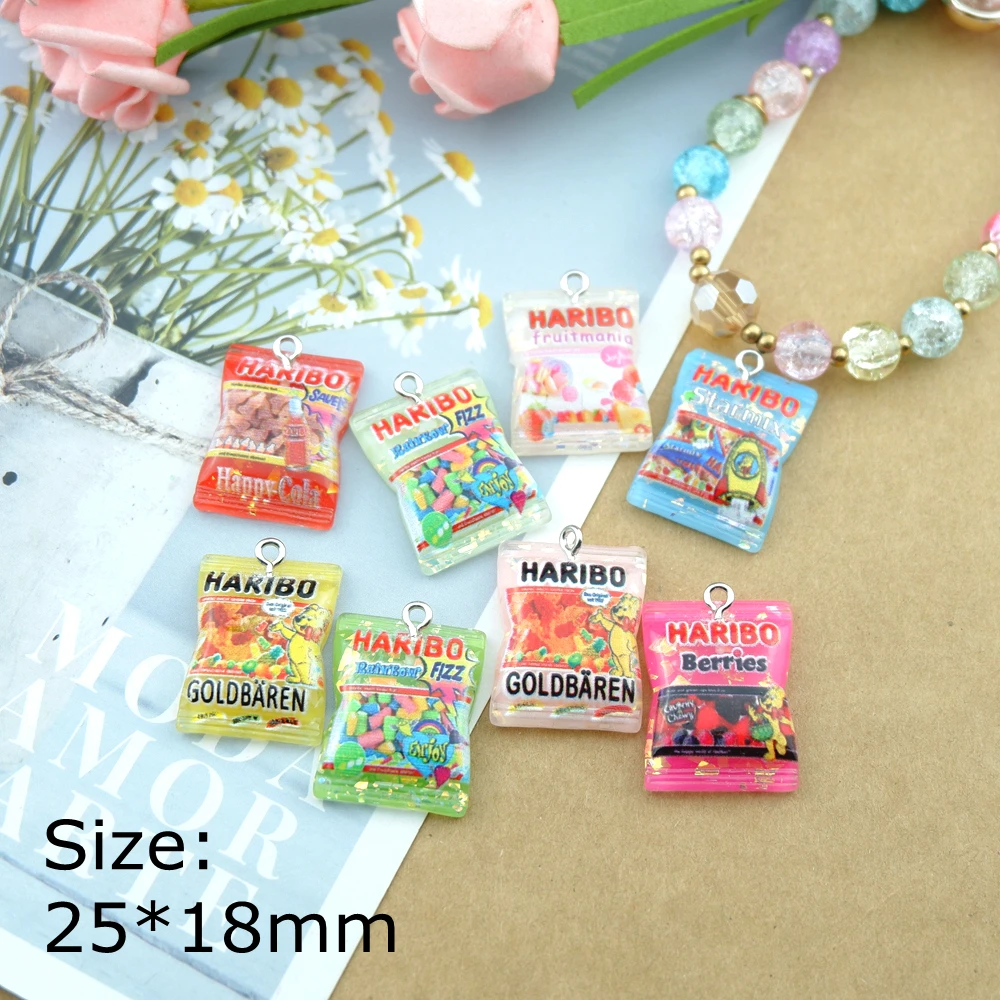 Resin Candy Charms for Earring Bracelets Jewelry Making DIY Pendants Wholesale Bulk