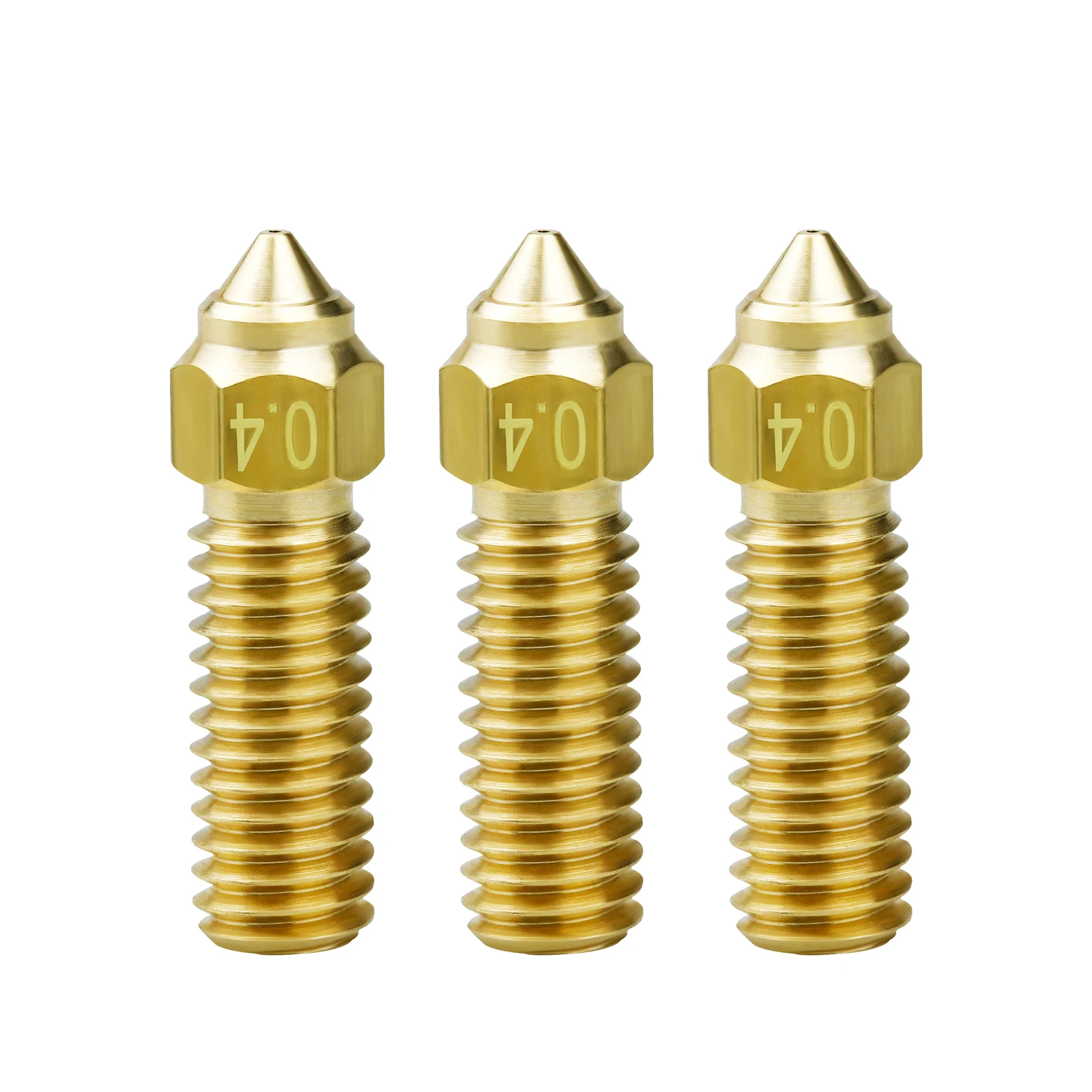 K1 Volcano Copper Plated Nozzle 0.4 0.6 0.8mm Brass Nozzles fit crealities K1 Max,Ender 3 V3 KE, CR-10 SE, CR-M4 Sidewinder x1x2