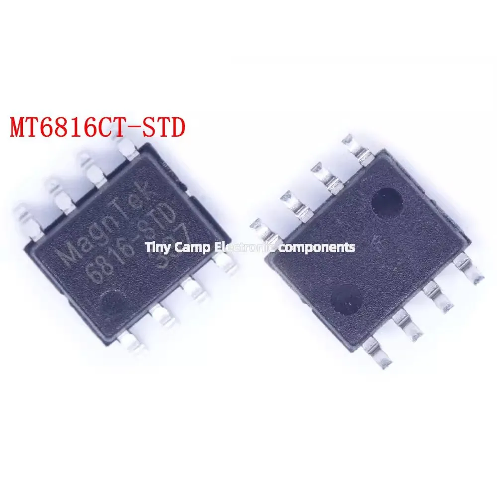 10adet Position Sensor MT6816CT-STD ACDSOP-8 Magnetic Angle 14-bit High Precision Angle Encoder Chip