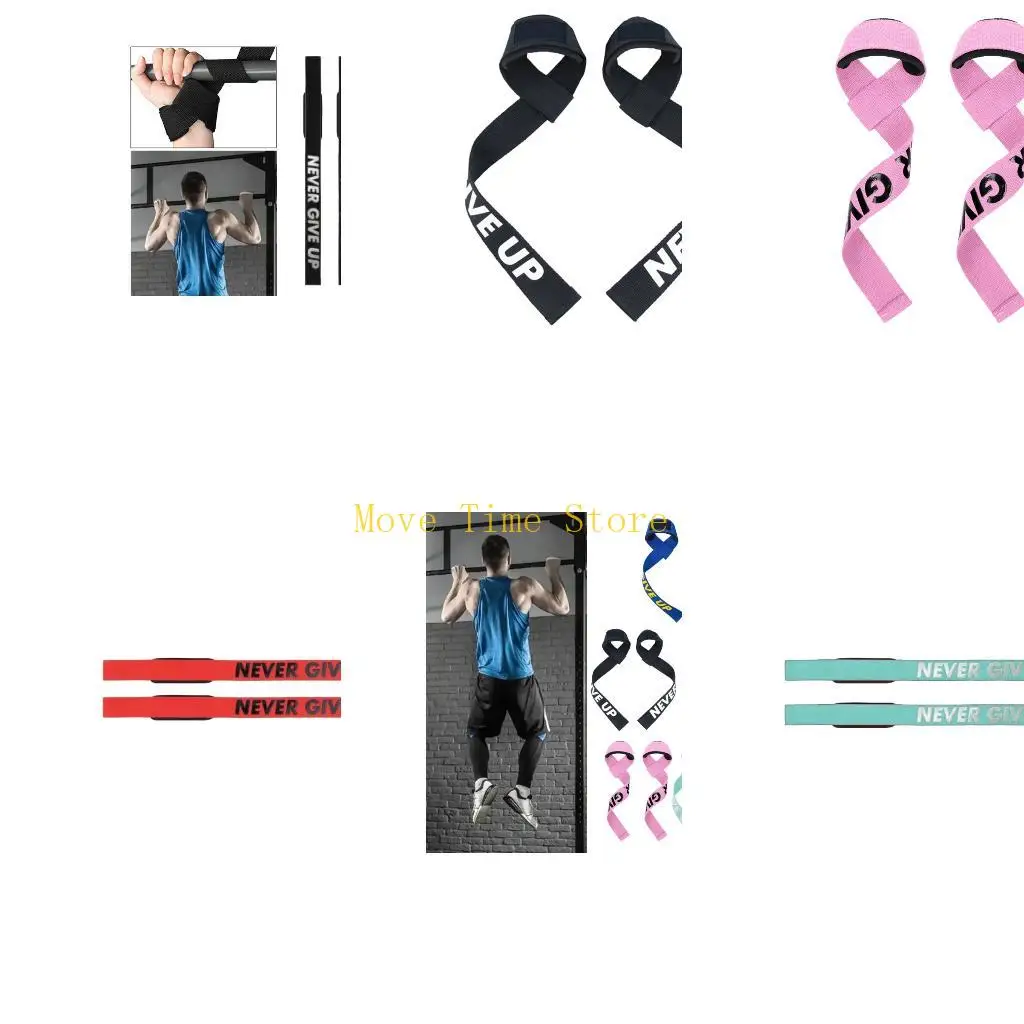 

92ME Lifting Wrist Support Wrist Straps for Deadlifting Workout Gym Fitness Wrist Wrap for Bodybuilding Powerlifting Fitness