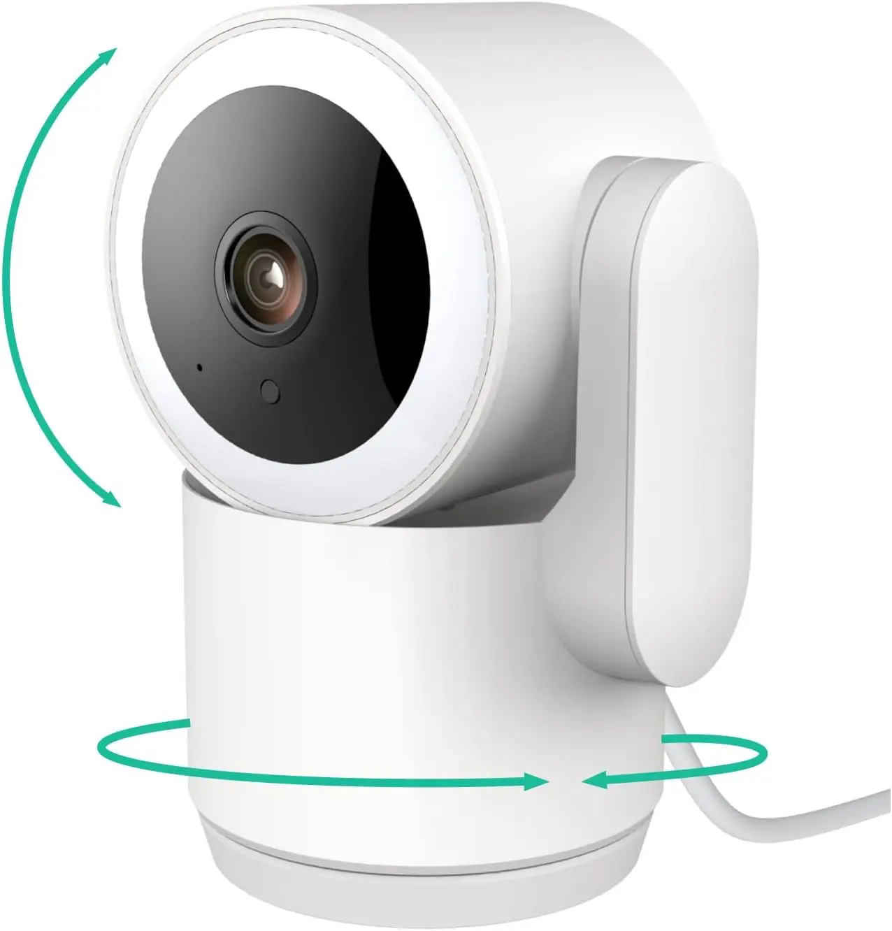 

2K Indoor Security Camera with 360° Pan-Tilt, Night Vision, Auto Tracking, WiFi & App Control