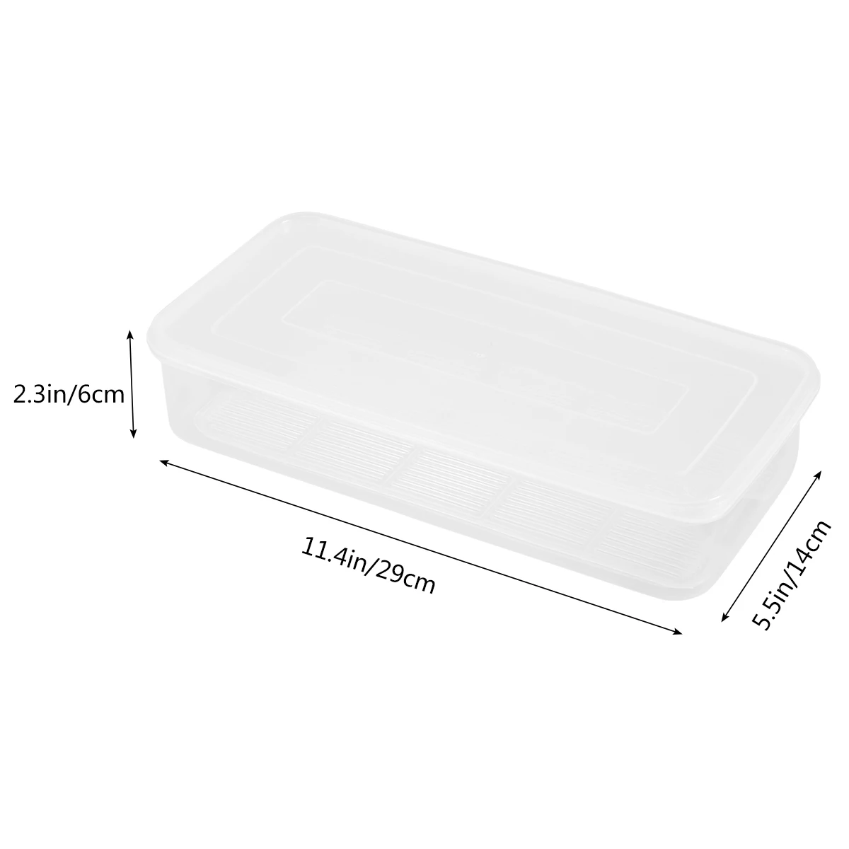 

Fruit Vegetable Storage Container Lightweight PP Compact Kitchen Drain Design Crisper Transparent Seal Home Veggie Box
