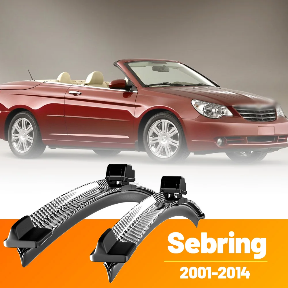 2 stücke Frontscheibe Scheibenwischerblätter Carbon Faser Scheibenwischer Für Chrysler Sebring 2001-2014 2003 2004 2005 2006 2007 2008