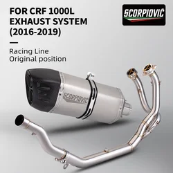 for Africa Twin CRF1000 CRF1000L full exhaust modified front exhaust pipe 16-19 years