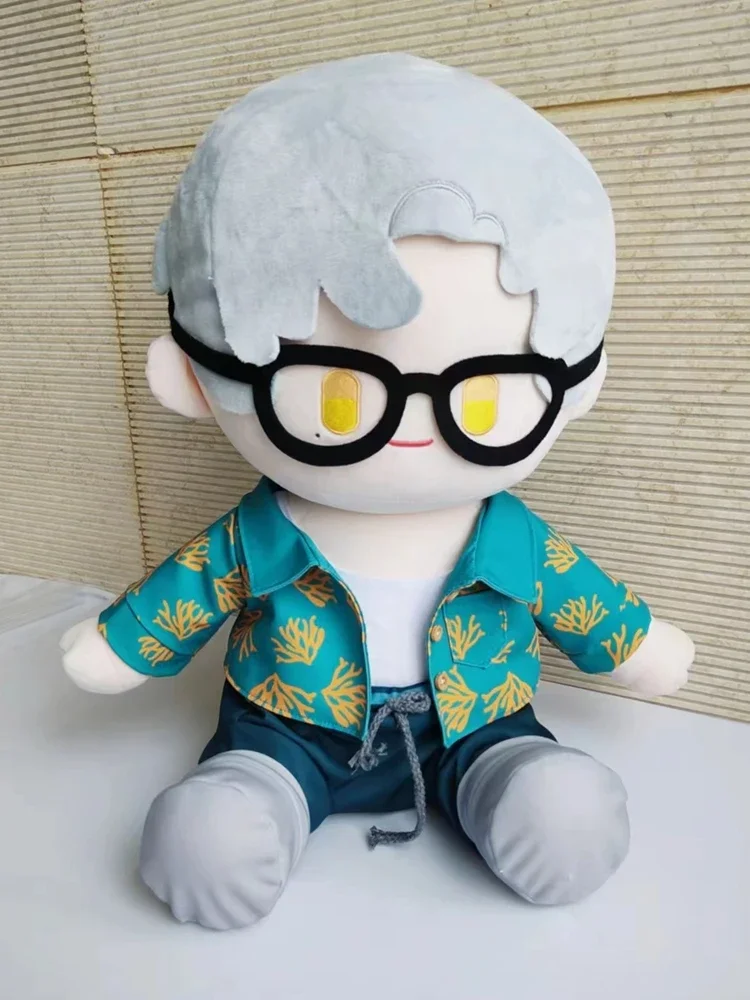 Anime Game Tears of Themis Vilhelm Richard Albert de Haspran Soft Sitting Cotton Body Dolls Change Clothes Plushie Toys Cushion