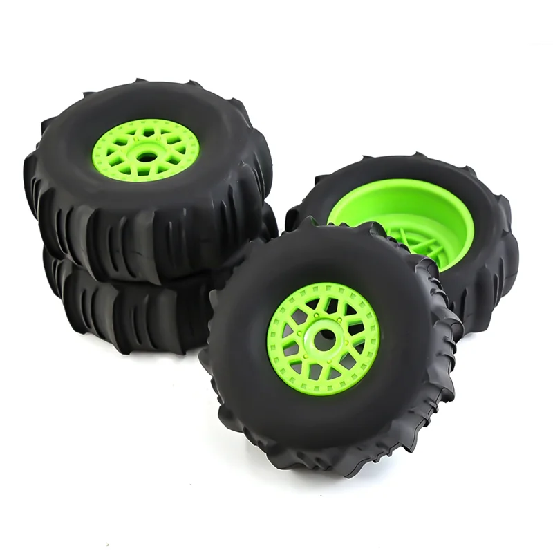 

MYMF-4 Pcs Short Stuck Tire 138Mm 1/7 17Mm Wheel Hex For ARRMA Mojave TRAXXAS UDR FS Yikong DF7 RC Car Black
