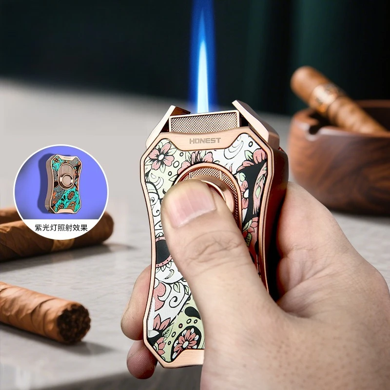 بيشينغ جينشان رقم. 1 ولاعة سيجار خاصة محمولة مقاومة للرياح وقابلة للنفخ مباشرة مصدر التجارة الخارجية عبر الحدود