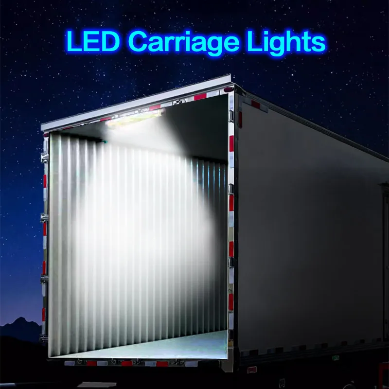 Truck Carriage Lights Interior Lights Reading Work LED Strong Lamps COB Bulbs Boxcar Tube Customized Add Refit 12v 24v 48v White