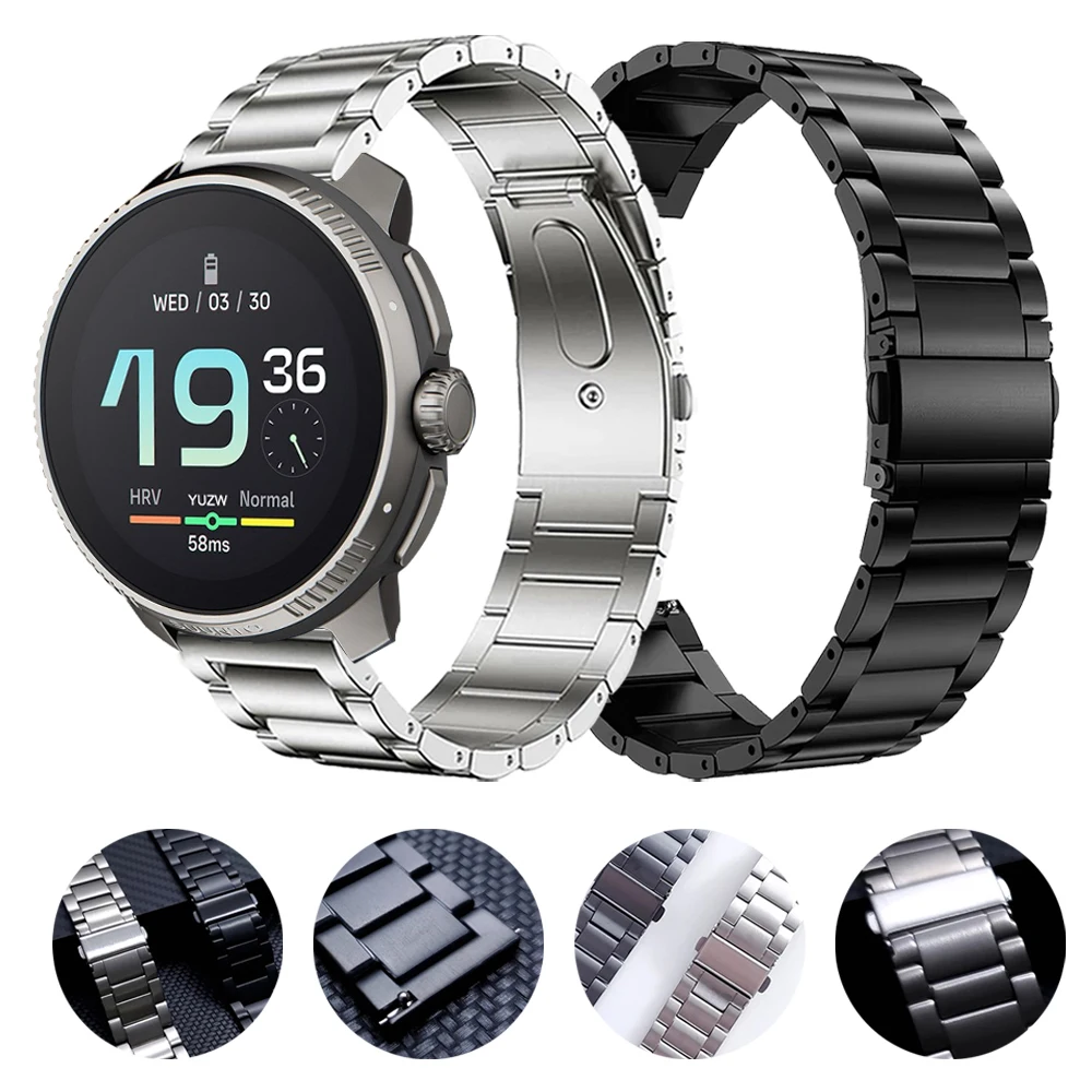 Correa de liberación rápida de 22mm para SUUNTO OCEAN/VERTICAL/RACE S, correa de repuesto para SUUNTO 9 PEAK PRO/DLC 5 PEAK, pulsera de Metal de titanio