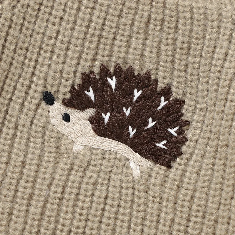 Baby Sweaters Knitted Newborn Girl Boy Pullover Long Sleeve Autumn Infant Children Clothing Cute Cartoon Hedgehog Tops Outerwear