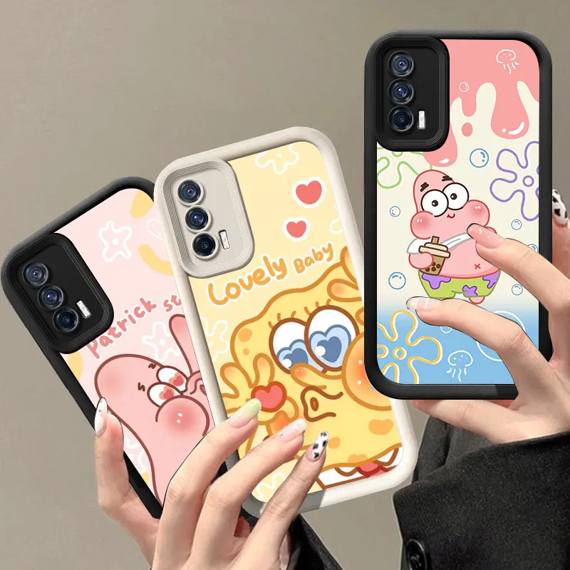 Spongebob Patrick Star Phone Case For VIVO V30 X80 X90 X100 Pro V29E V30E V40 Y75 Y78 Y100 5G Y02 Y17 Y22 Y76 S Y03 Y21 Y27 Y28