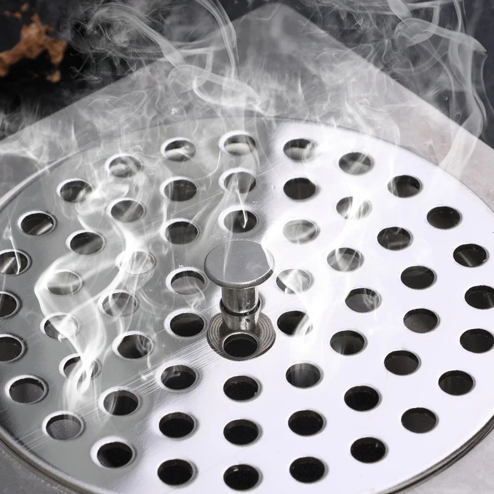 ฝาปิดท่อระบายน้ำสแตนเลสสำหรับห้องครัว ตัวกรองจับเส้นผม ที่กรองท่อระบายน้ำทรงกลม ฝาปิดท่ออ่างล้างจาน ฝาปิดท่อระบายน้ำฝักบัว อุปกรณ์ห้องน้ำ