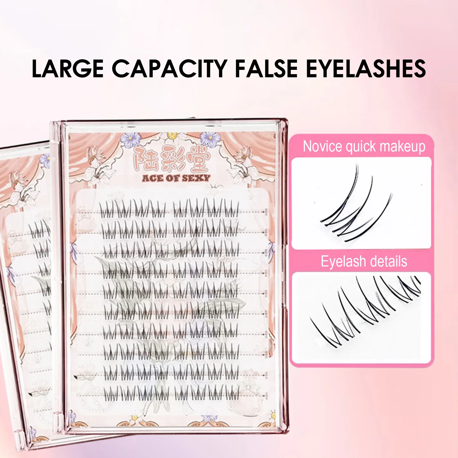 الكورية ACE الرموش الصناعية شفافة الجذعية الأسود الألياف الاصطناعية الفردية جلدة مجموعات الجنية الطبيعية لاش تمديد ماكياج