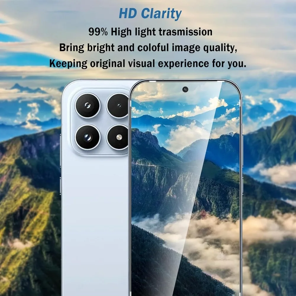 شاشة أمامية شفافة عالية الدقة 6 في 1 + أفلام عدسة لهاتف Xiaomi 17 Pro Max واقي شاشة من الزجاج المقسى طبقة رقيقة واقية لسلسلة Xiaomi 17 #4