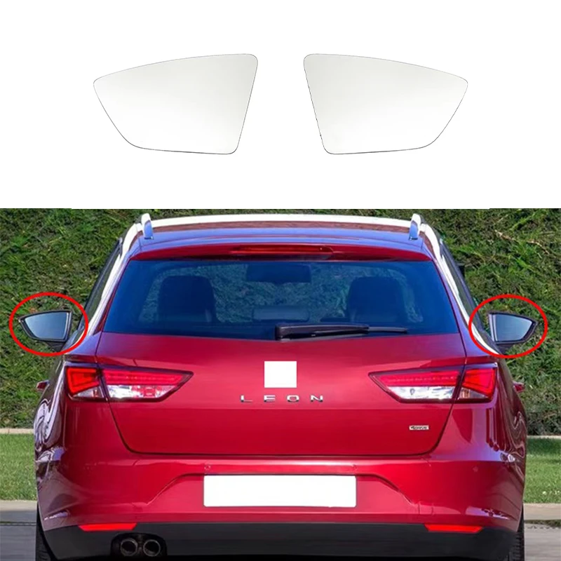 Heated Auto Side Mirror Glass for Seat Leon MK3 ST FR Cupra 2013-2018 Ibiza MK5 2018-2021 Arona KJ7 2017-2021