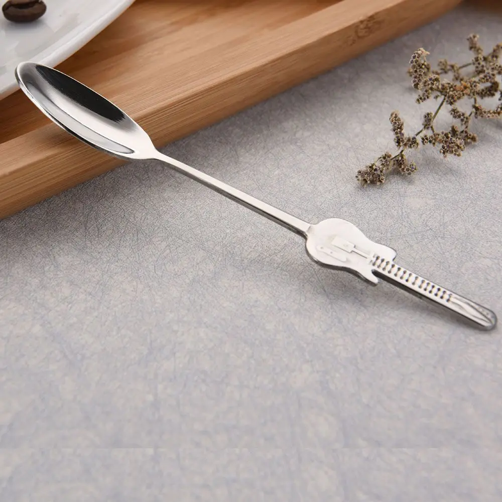 Stainless Steel Music Symbol Bar Dining Kitchen Gadget Tableware Flatware Coffee Spoon Teaspoon