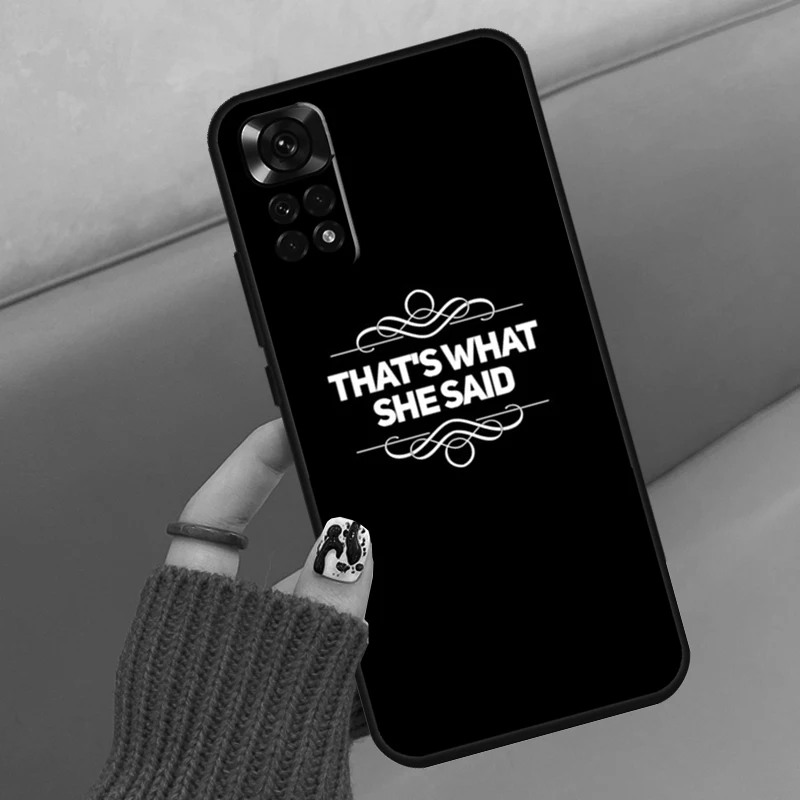 Michael Scott questo è quello che ha detto custodia per Xiaomi Redmi Note 11 12 8 9 10 Pro 8T 9S 10S 11S Redmi 9A 9C 10 10A 10C Cover