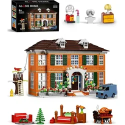 Home-Alone House Building Kits, Forest Cabin Cottage Train, Twister Blocks Toy Christmas Gifts for Boys and Girls (1138 Pcs)