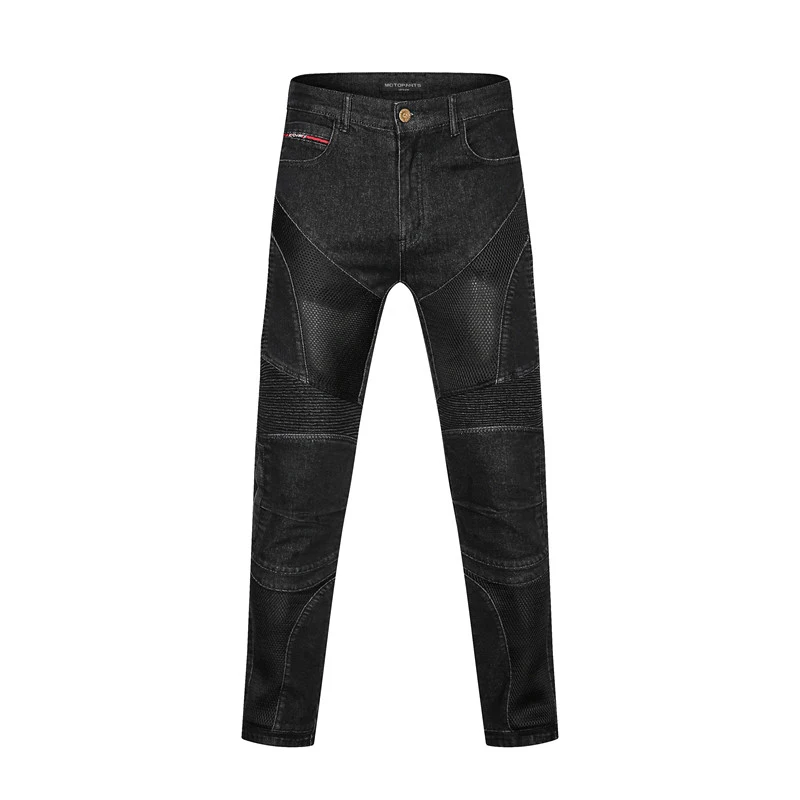 Summer Riding Breath Net Motorcycle Riding Jeans Outdoor Man Pants Motocross Motorbike Cycling Trousers with Protective Gear