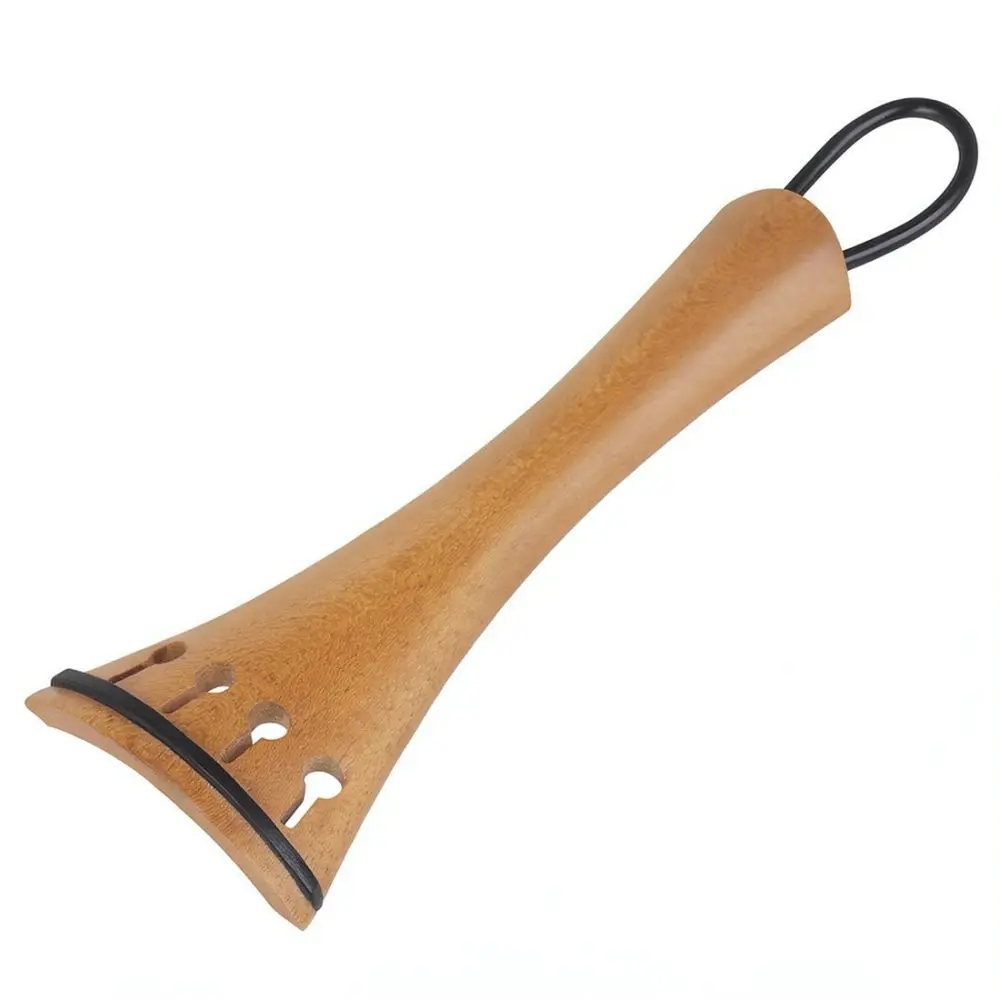 Violin Tailpiece Set For 4 4 Size Instruments Jujube Wood Tail Cord String Replacement Part Professional Musical Accessory