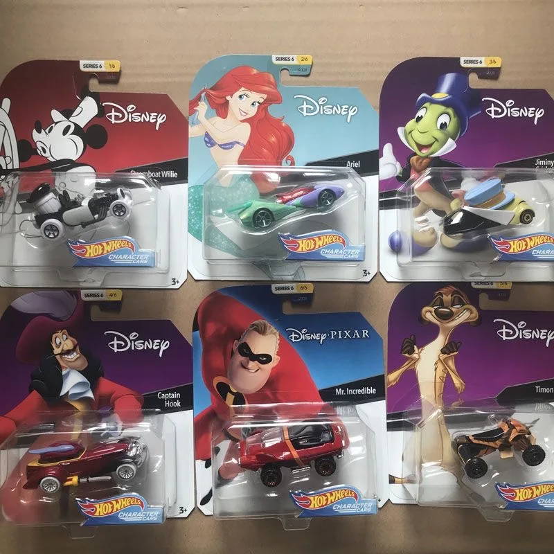 

Hot Wheels Collaboration Limited Edition Mermaid Collection Small Sports Car Models Mickey Toy Collection Mdoel Car Toys Gifts