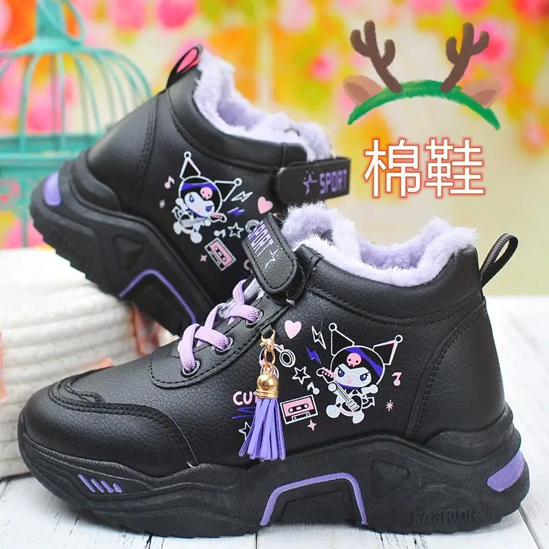 

Sanrio Kuromi Children Children's Shoes Running Shoes Anime Figure Autumn Shoes Student Sports Cute Cartoon Hot Kawaii New Style