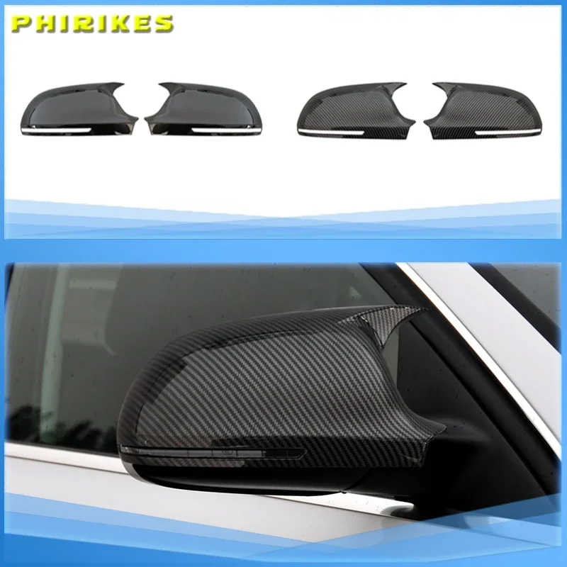 

Для Audi A3 8P A4 A5 2011-2016, 2 шт., накладки на боковые зеркала заднего вида из АБС-пластика, глянцево-черные, 8F0857527B 8F0857528B