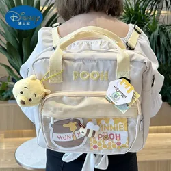 New Disney Winnie The Pooh Kawaii Original Bee Bear Large-Capacity One Shoulder Bag Cartoon Portable Backpack Girls Gifts